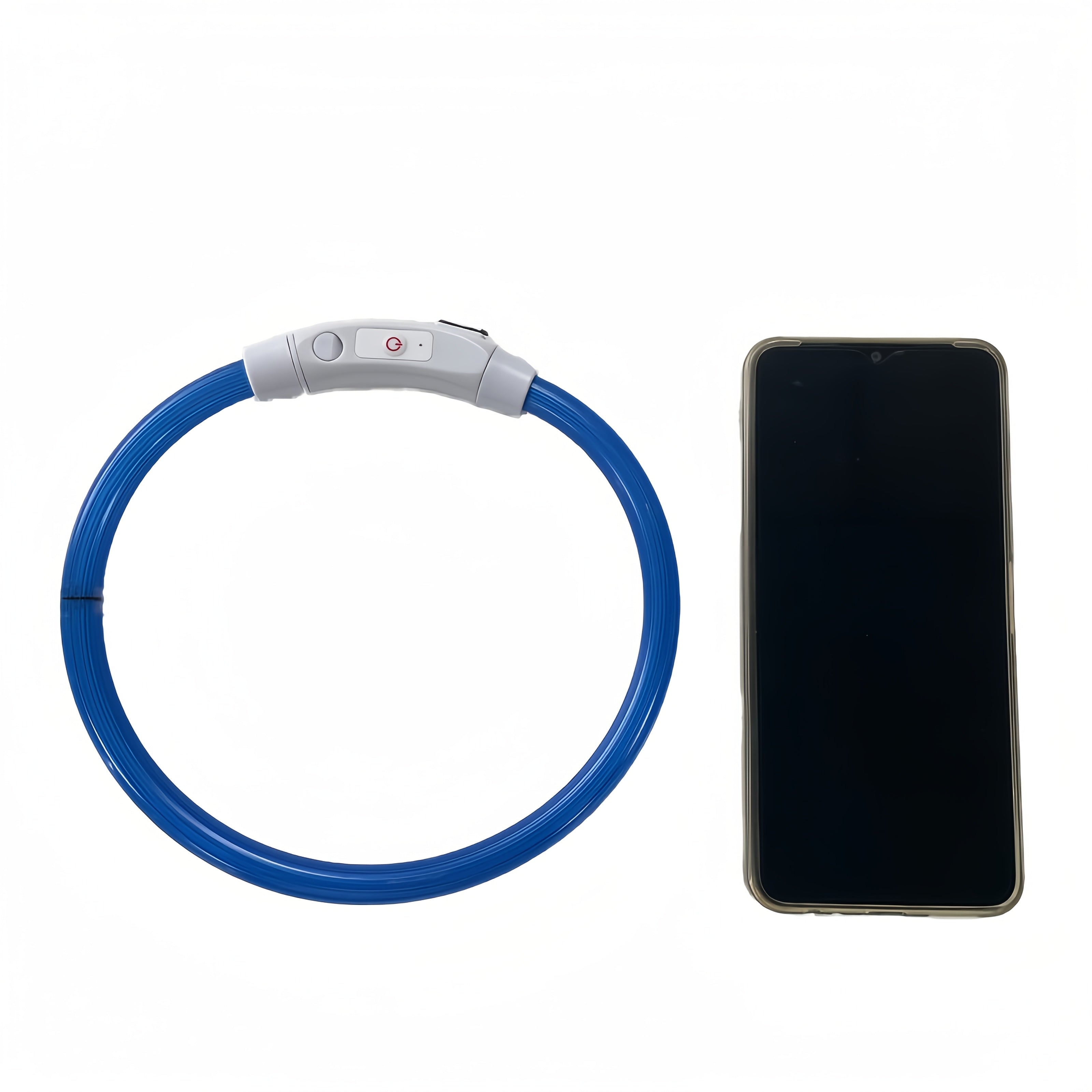 Rechargeable LED Dog Collar with 3 Modes - USB Charging, Adjustable Brightness, Durable PVC Material, Comfort Fit for Nighttime Walks, Safety & Visibility, Dog Collar Rechargeable, Pet Safety Gear, Sleek Pet Accessory, Comfor