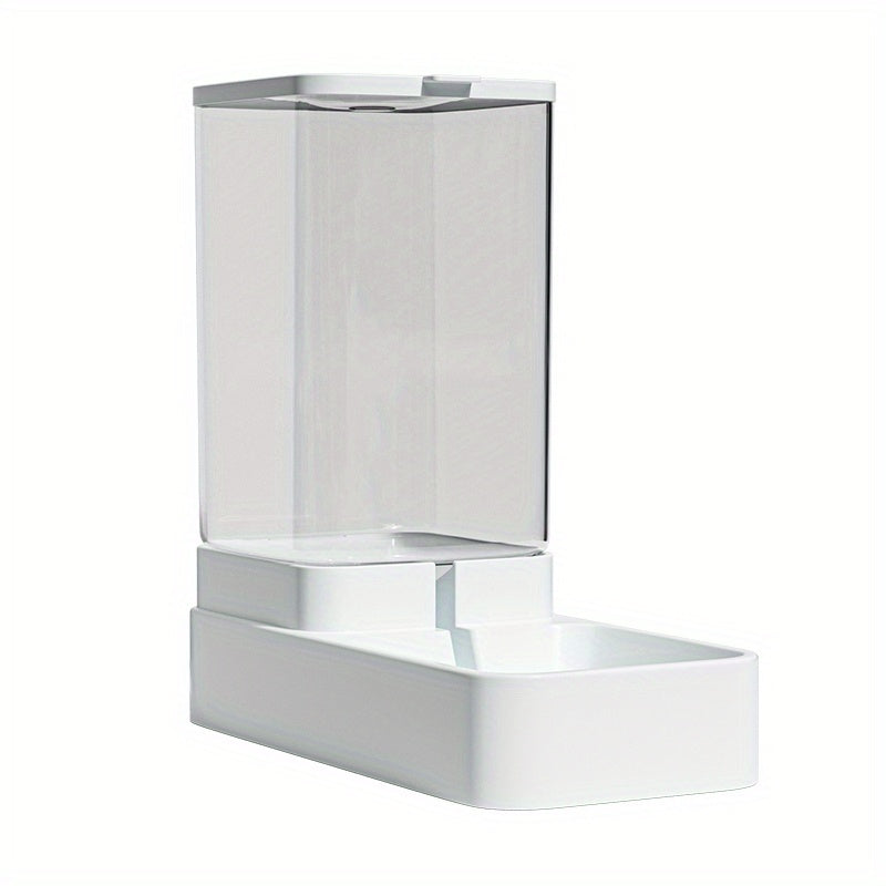 Uncharged Automatic Pet Feeder and Water Dispenser Set for Cats - Convenient, Hygienic, and Space-Saving Feeding Solution with Gravity-Fed Technology and Easy Cleaning Design