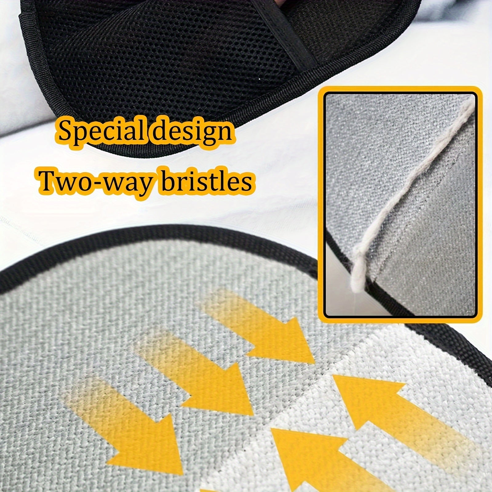 2pcs Large Size Upgraded Pet Static Hair Removal Gloves with Dual-Sided Brush, Measuring 21Cm X 16.5Cm, a Hairbrush That Effectively Removes Pet Hair, Essential Tools for Cats And Dogs | Stylish Pet Additions | Durable Pet Gr