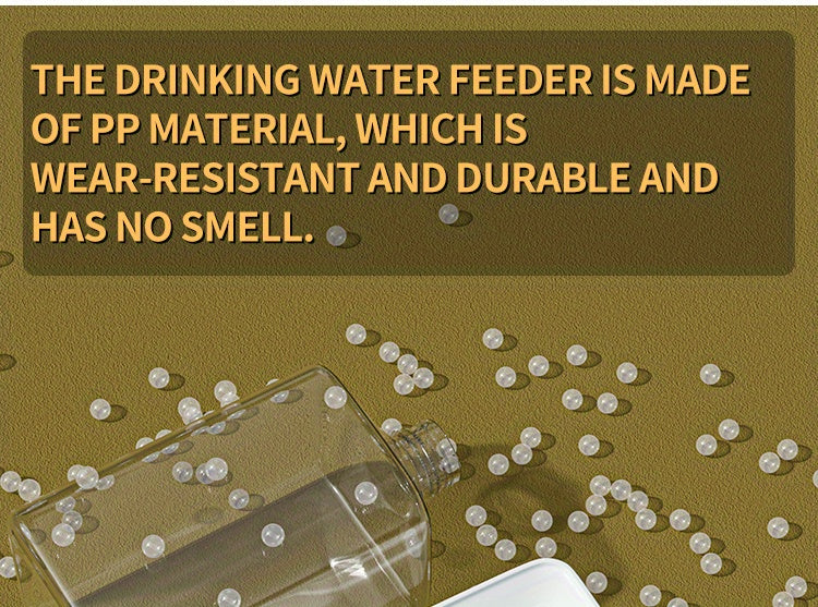 Uncharged Automatic Pet Feeder and Water Dispenser Set for Cats - Convenient, Hygienic, and Space-Saving Feeding Solution with Gravity-Fed Technology and Easy Cleaning Design
