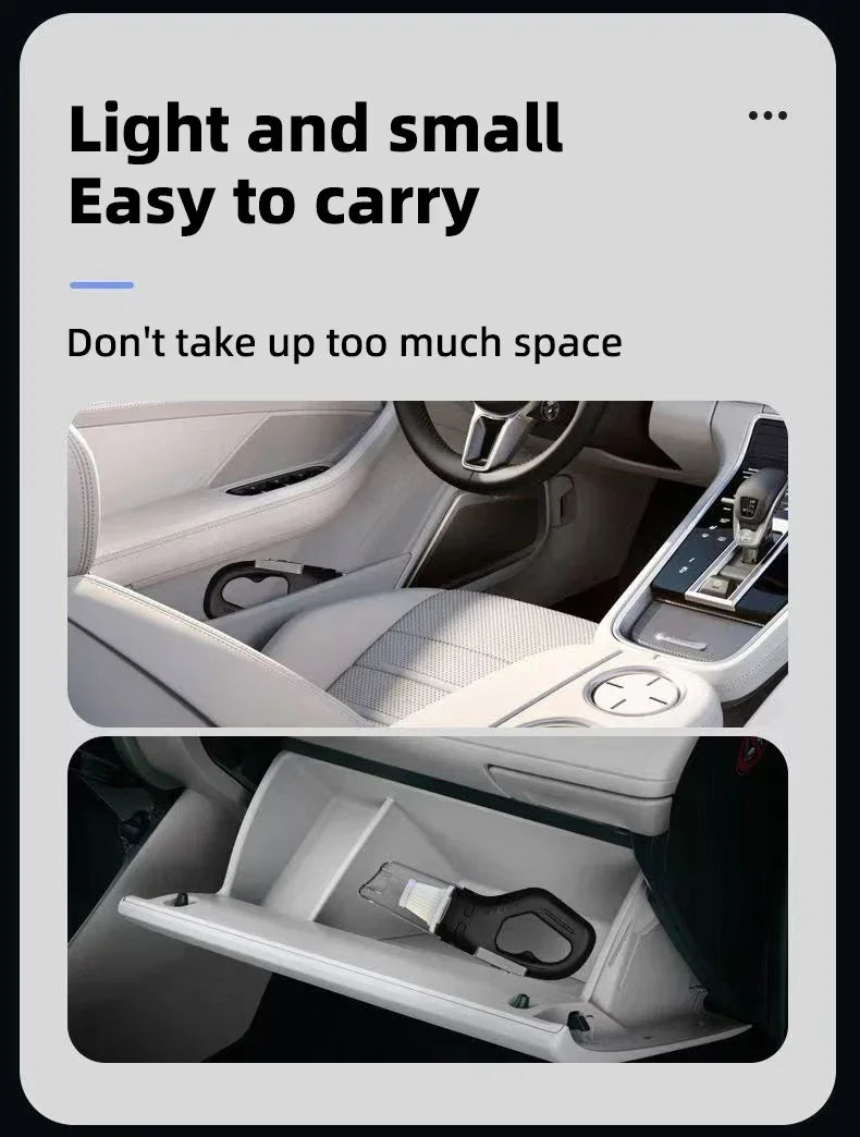 Wireless Handheld Vacuum Cleaner USB Charging Car Vacuum Cleaner Portable Wet&Dry Handheld strong Suction Cordless 12000pa