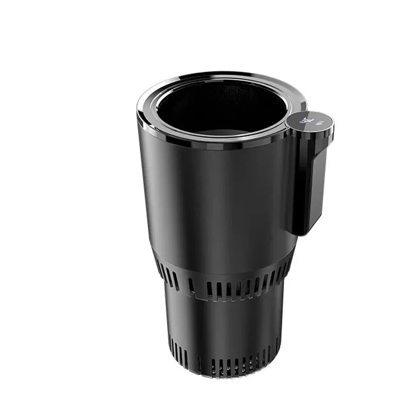 2-in-1 Smart Cooling Heating Car Cup Holder Intelligent Hot and Cold Cup Holder Mini Car Refrigerator Office Cooling and Heating