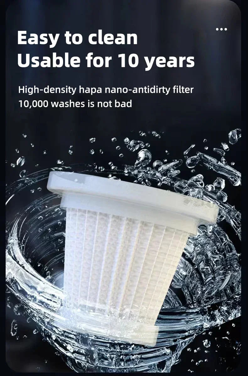 Wireless Handheld Vacuum Cleaner USB Charging Car Vacuum Cleaner Portable Wet&Dry Handheld strong Suction Cordless 12000pa