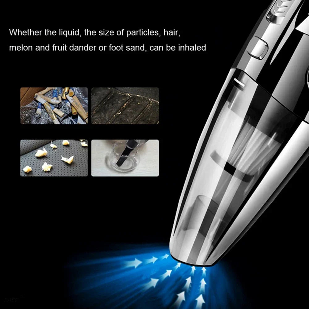 Wireless Handheld Vacuum Cleaner USB Charging Car Vacuum Cleaner Portable Wet&Dry Handheld strong Suction Cordless 12000pa