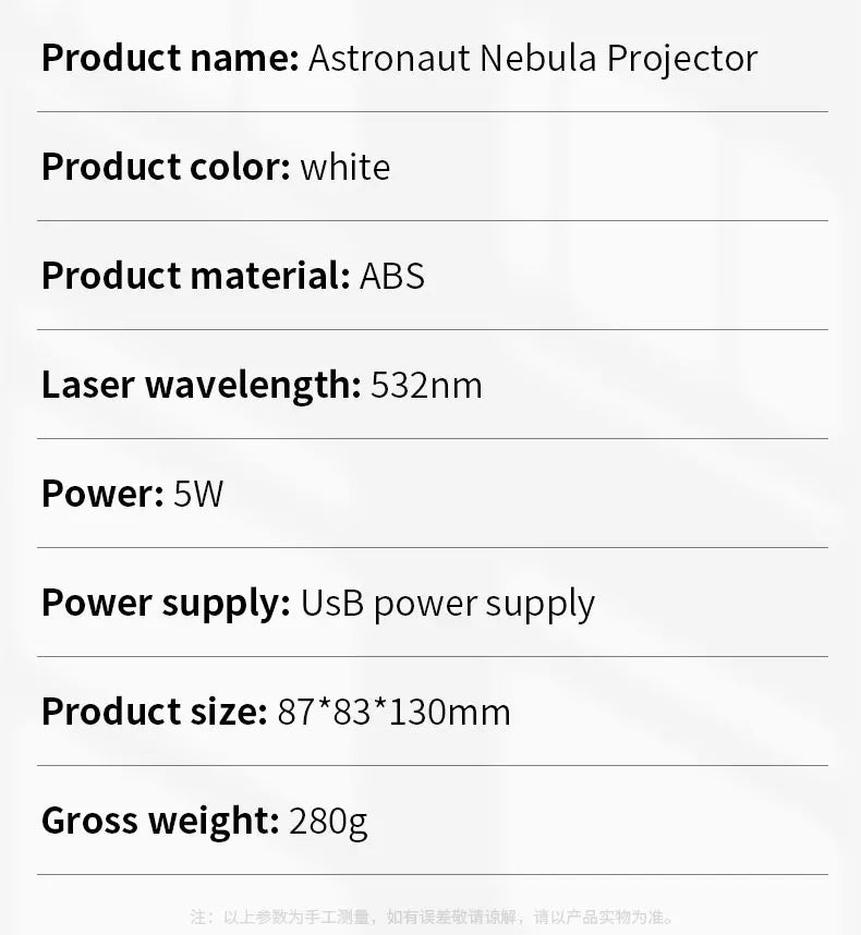 LED Star Galaxies Projector Night Light Astronaut Starry Sky Bedroom Room Decor Children's Gift - LED Atmosphere Creating Lamp