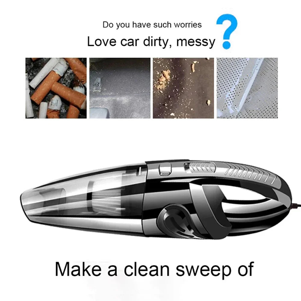 Wireless Handheld Vacuum Cleaner USB Charging Car Vacuum Cleaner Portable Wet&Dry Handheld strong Suction Cordless 12000pa