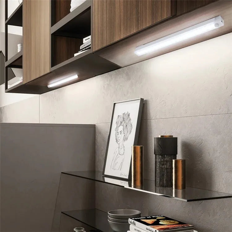 Wireless Rechargeable LED Night Lights Motion Sensor Lights Closet Kitchen Night Lights Bedroom Sensor Light Cabinet Stair Light