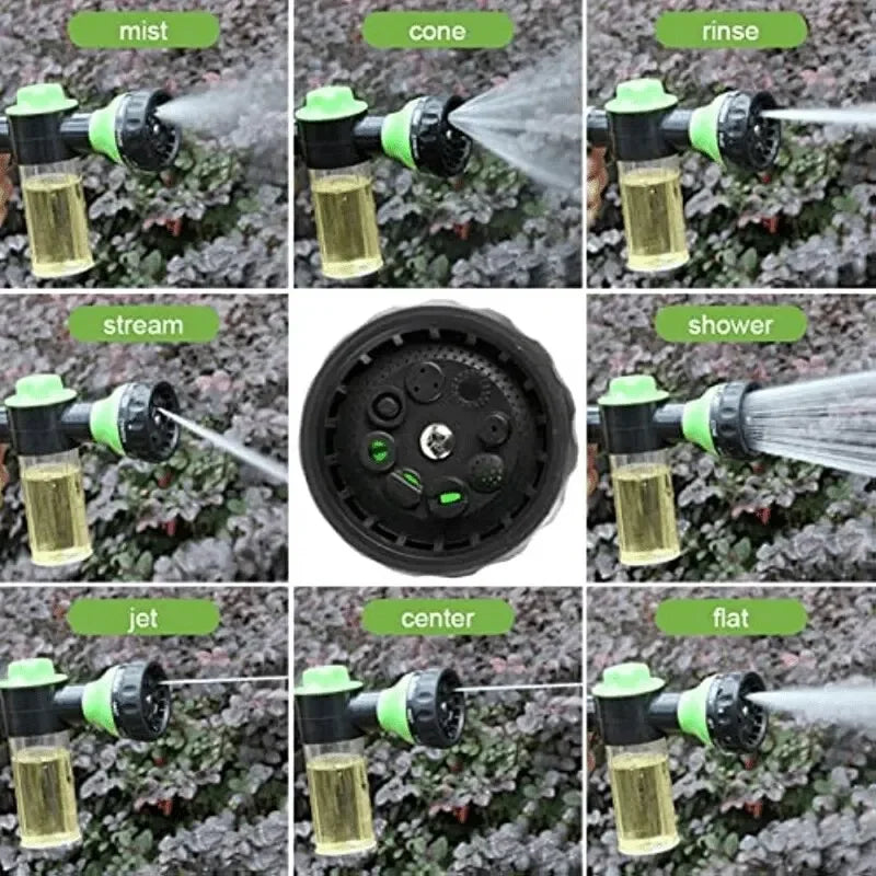 Pressure Hose Nozzle Foam Gun 8 In 1 Jet Spray Gun Soap Dispenser Garden Watering Horse Dog Animal Car Washing Tool Dropshipping