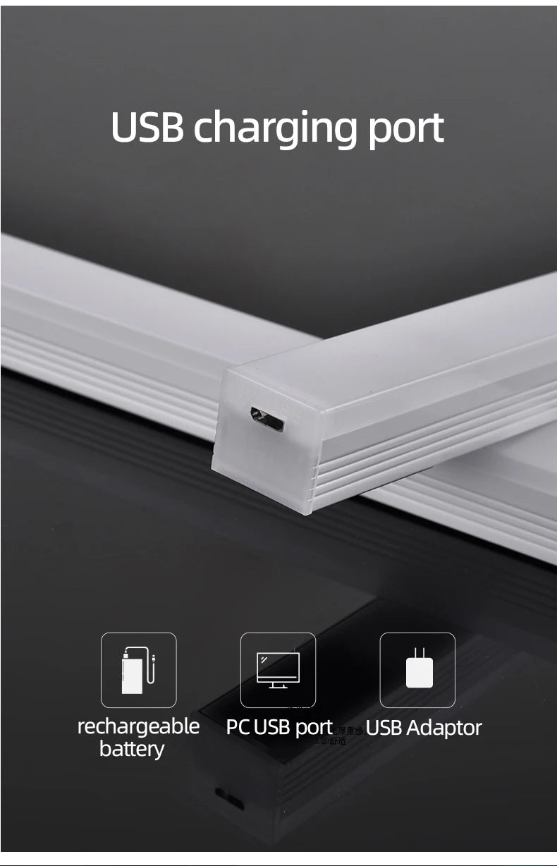 Wireless Rechargeable LED Night Lights Motion Sensor Lights Closet Kitchen Night Lights Bedroom Sensor Light Cabinet Stair Light