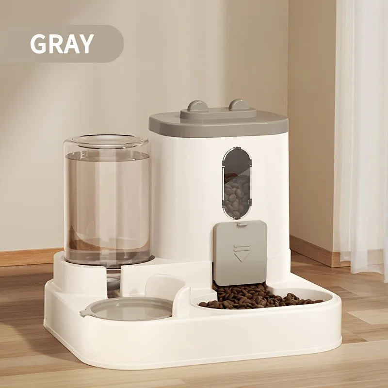 2in 1 Cat Food Dispenser Water and Food Integrated Fully Automatic Cat Food Feeding and Water Dispenser Cute Water Dispenser